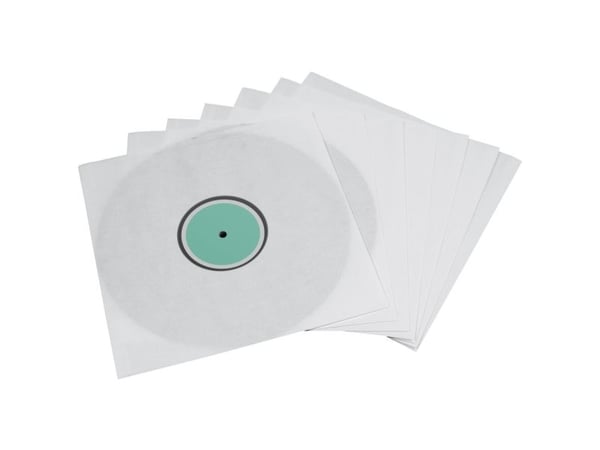 Hama LP Inner Sleeves - CD/DVD-muffe - kapasitet: 1 CD/DVD - hvit (en pakke 10)