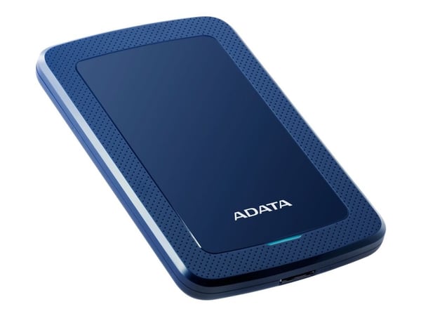 ADATA HV300 - Harddisk - 1 TB - ekstern (bærbar) - USB 3.1 - 256-bit AES - blå