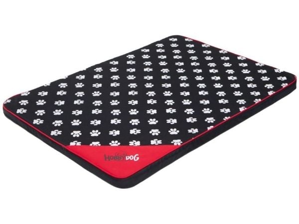 Hobbydog madrass Light - svart med prikker XL
