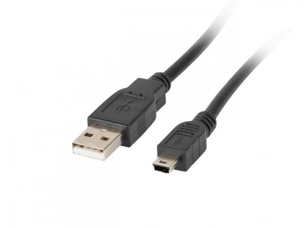 Lanberg - USB-kaapeli - USB (han) til mini-USB type B (han) - USB 2.0 - DC 300 V - 1,8 m - lajittelu - lajiteltu