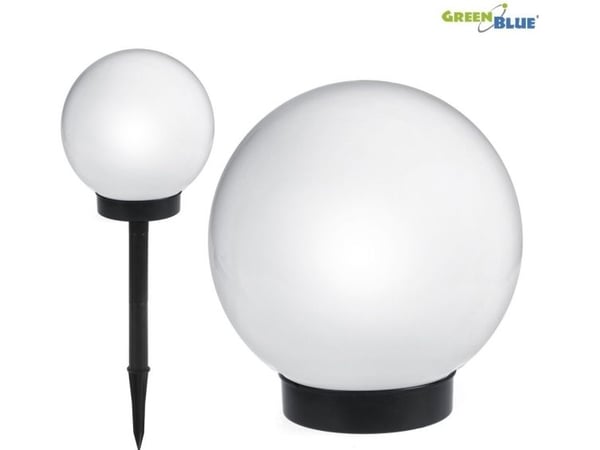 GreenBlue solcellelampe LED hagekule GB123 hvit