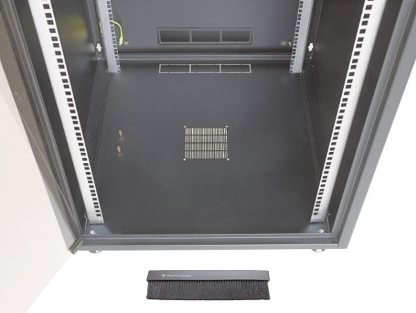 EFB Elektronik OFF-1266TS.V1RW, Frittstående hylle, 12U, 30 kg, Sort