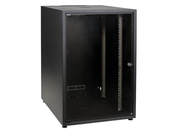 EFB Elektronik OFF-1566TS.V1RW, Frittstående hylle, 15U, 38 kg, Svart