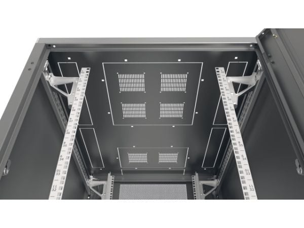 EFB Elektronik PRO-4282TS.P1P2, Frittstående hylle, 42U, 1360 kg, Sort