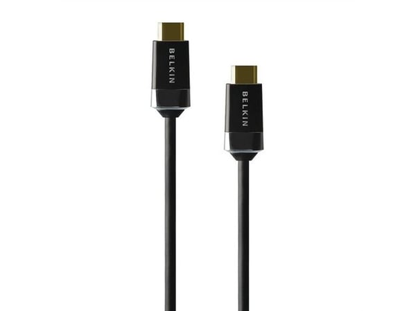 Belkin High Speed HDMI Cable - HDMI-kabel - HDMI hann til HDMI hann - 1 m - svart