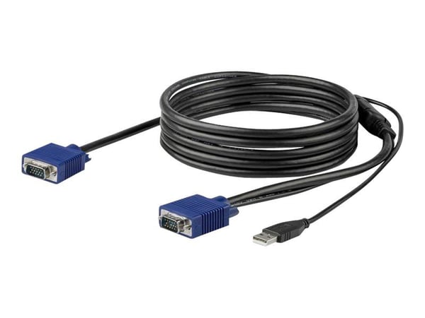 StarTech 10 ft. (3 m) USB KVM Cable for StarTech.com Rackmount Consoles - VGA and USB KVM Console Cable (RKCONSUV10) - Video- / USB-kabel - mini-VG...