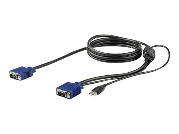 StarTech 6 ft. (1.8 m) USB KVM Cable for StarTech.com Rackmount Consoles - VGA and USB KVM Console Cable (RKCONSUV6) - Video- / USB-kabel - mini-VG...