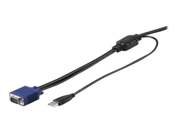 StarTech 6 ft. (1.8 m) USB KVM Cable for StarTech.com Rackmount Consoles - VGA and USB KVM Console Cable (RKCONSUV6) - Video- / USB-kabel - mini-VG...