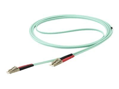 Startech 7 m OM4 LC to LC Multimode Duplex Fiber Optic Patch Cable - Aqua - 50/125 - Fiber Optic Cable - 40/100Gb - LSZH (450FBLCLC7) - Koblingskab...