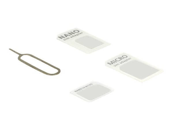 Delock - Adaptersett for SIM-kort for mobiltelefon
