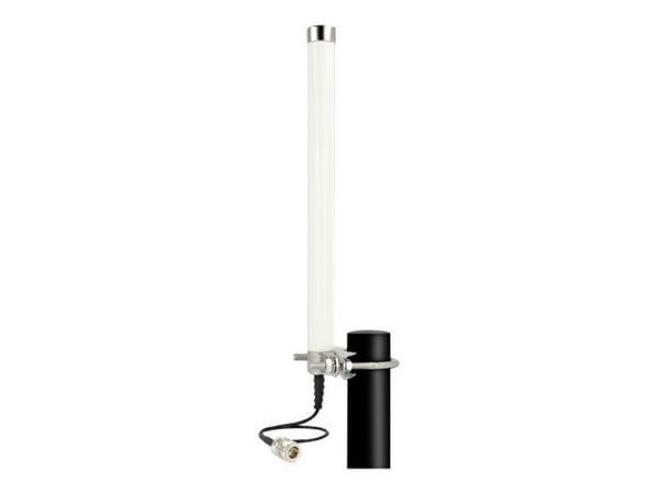 DeLOCK 12491, 6,5 dBi, 0.698 - 0.960 / 1.71 - 2.7 GHz, 50 O, Ympyräsäteilyantenni, N-tyyppi, Musta, Valkoinen