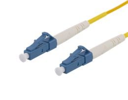 DELTACO - Nettverkskabel - LC-enkeltmodus (hann) til LC-enkeltmodus (hann) - 8 m - fiberoptisk - 9 / 125 micron - OS2