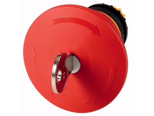 Eaton M22-PVS45P-MS1, Tryckknappsbrytare, Kabel, Svart, Röd, Gul, IP66, IP67, IP69K, UL, CSA, 45 mm