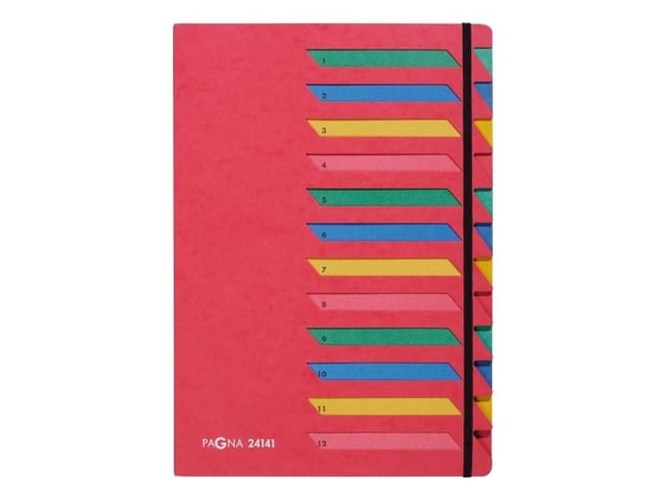 Pagna Ordnungsmappe Deskorganizer 24141-01 DIN A4 12tlg. Pressspan rt, Rød, Fotoark kartong, A4, 1 stykker, 230 mm, 10 mm Pagna Ordnungsmappe Deskorganizer 24141-01 DIN A4 12tlg. Pressspan rt, Rød, Fotoark kartong, A4, 1 stykker, 230 mm, 10 mm