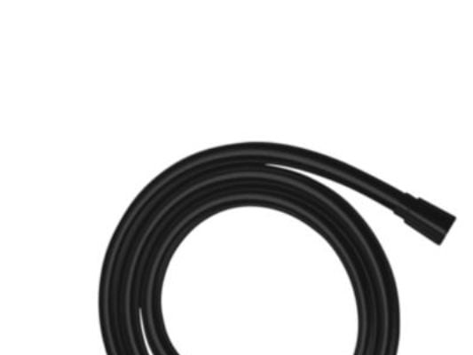 Duschslang 1,6 m matt svart Isiflex kon/kon