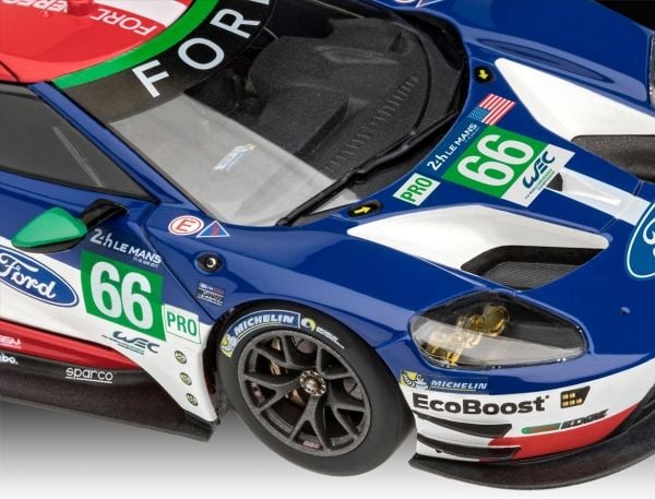 Revell Ford GT Le Mans 2017, Automalli, 12 vuosi/vuosia, Monivärinen, Land vehicle model, 94 mm, 204 mm