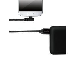 LogiLink CU0141, 0,3 m, USB A, Micro-USB B, USB 2.0, 0,48 Gbit/s, musta