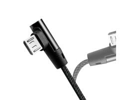 LogiLink CU0141, 0,3 m, USB A, Micro-USB B, USB 2.0, 0,48 Gbit/s, musta
