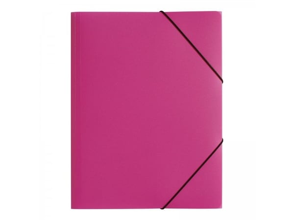 Pagna Basic Trend - 3-fliksmappe - bokryggbredde: 5 mm - for A4 (210 x 297 mm) - mørk rosa
