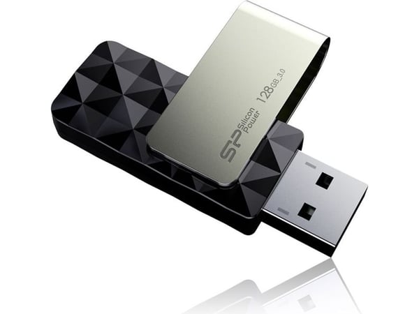 SILICON POWER Blaze B30 - USB-flashstasjon - 128 GB - USB 3.0 - svart