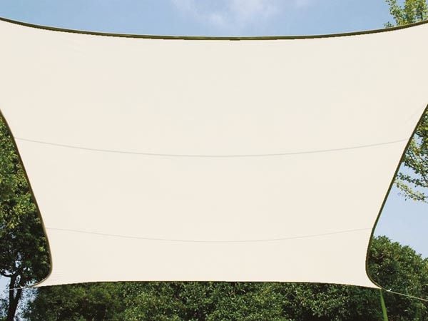 Perel GSS4320CR, Rektangulær, Krem, Polyester, 160 g/m², D-ring, Maskin Vask