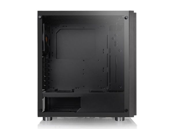Thermaltake H100 TG - Tower - ATX - sidepanel med vindu (herdet glass) - ingen strømforsyning (PS/2) - svart - USB/lyd