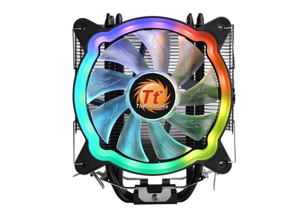 Thermaltake UX200 ARGB Lighting - Prosessorkjøler - (for: LGA775, LGA1156, AM2, AM2+, AM3, LGA1155, AM3+, FM1, FM2, LGA1150, LGA1151, AM4) - Alumin...