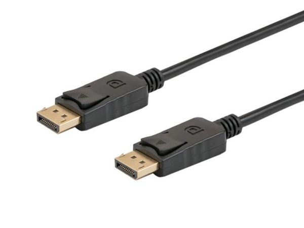 SAVIO CL-137 - DisplayPort-kabel - DisplayPort (hann) til DisplayPort (hann) - DisplayPort 1.2 - 3 m - 4K-støtte - svart