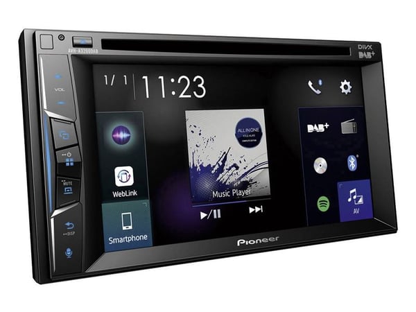 Pioneer AVH-A3200DAB - DVD-receiver - display - 6.2" - enhet i instrumentbordet - Double-DIN - 50 watt x 4