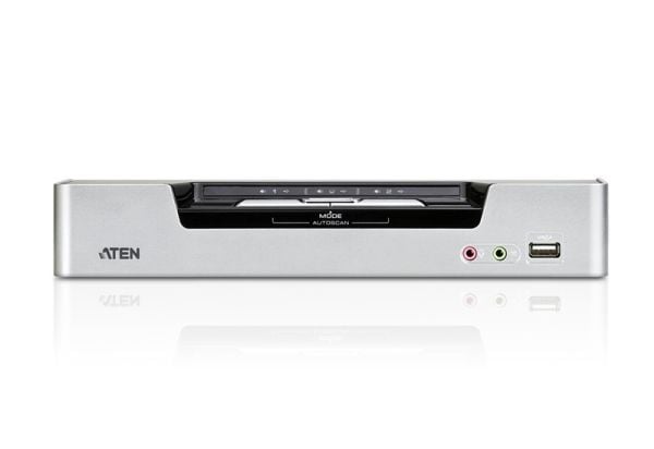 ATEN USB DVI Dual View KVMP Switch CS1642A - KVM / lyd / USB-svitsj - 2 x KVM/lyd/USB - 1 lokalbruker - stasjonær