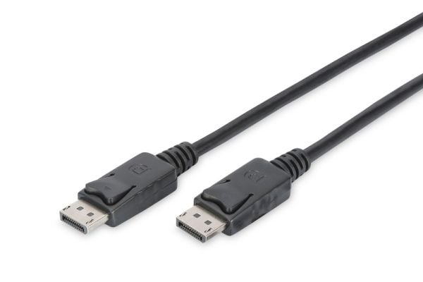 DIGITUS - DisplayPort-kabel - DisplayPort (hann) til DisplayPort (hann) - DisplayPort 1.2 - 3 m - 4K-støtte - svart