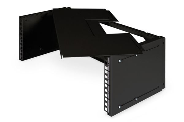 DIGITUS Professional DN-19-PB-TB-SW - Tverrstangbrakett - veggmonterbar - svart, RAL 9005 - 19"