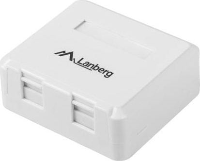 Lanberg OK1-0002-W - Chassi med modulär insättning - bordsmontering - vit - 2 portar