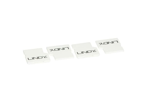 Lindy 40478, Portblokkering + nøkkel, SD card, Hvit, Akrylonitril-butadien-styren (ABS), 10 g
