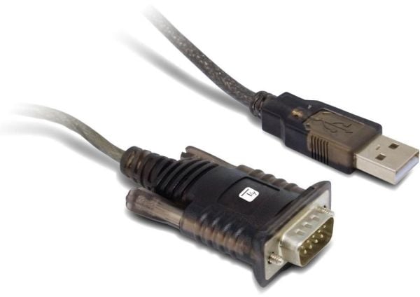 Techly IDATA USB2-SER-1A, Musta, 1,5 m, USB A-tyyppi, DB-9, Uros, Uros