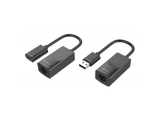 Techly IUSB-EXTENDTY2, RJ-45, USB 2.0 Type-A