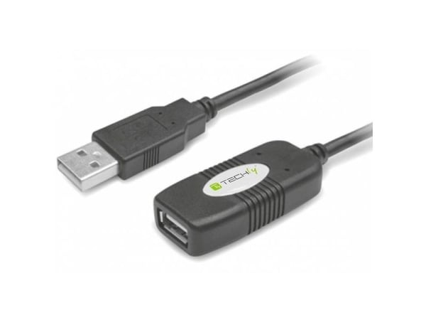TECHly - USB-forlengelseskabel - USB (hunn) til USB (hann) - USB 2.0 - 10 m - aktiv