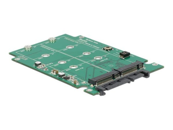 DeLock Converter 22 pin > M.2 NGFF - Speicher-Controller - SATA 6Gb/s - 600 MBps - RAID 0, 1, JBOD - SATA 6Gb/s (62590)