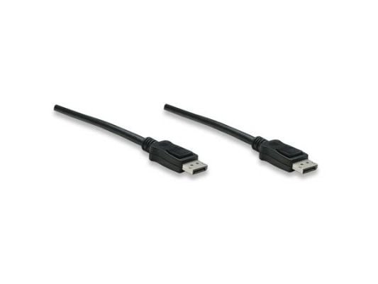 TECHly - Bildskärms/ljudkabel - DisplayPort (hane) till DisplayPort (hane) - DisplayPort 1.3 - 50 cm - formpressad, stöd för 4K - svart