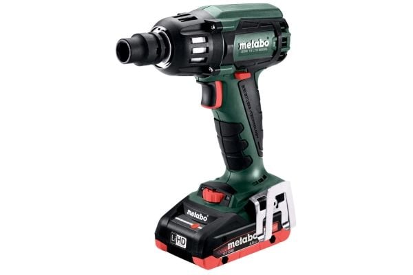 Metabo SSW 18 LTX 400 BL - Støtskiftenøkkel - trådløs - 1/2" firkantdrev - 400 N·m - 2 batterier - 18 V