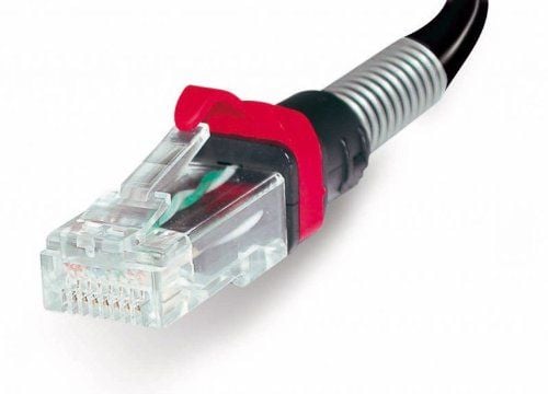 Patchsee BasicPatch - Patchkabel - RJ-45 (M) till RJ-45 (M) - 4,9 m - UTP - CAT 5e - med böjskydd - svart (U/16)