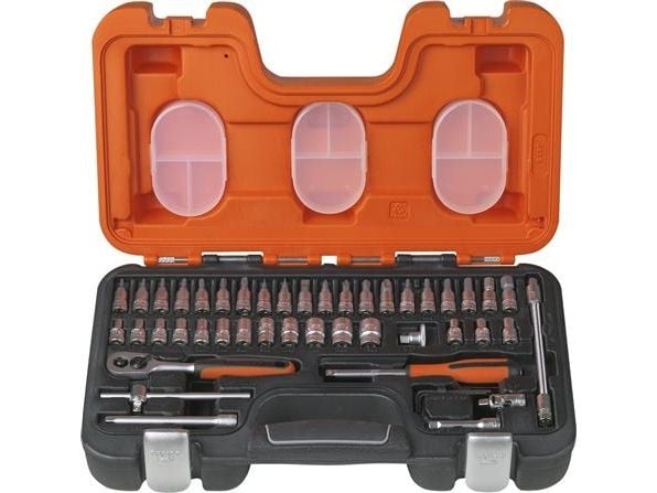 Bahco S460, Pistorasiasarja, 1/4", Metrinen, 12 pää(t), 4,4.5,5,5.5,6,7,8,9,10,11,12,13 mm, Terästä