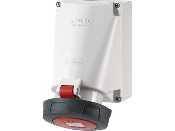 MENNEKES CEE seinäpistorasia 5-napainen 63A 400V IP67, kello H6.