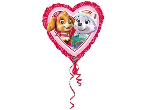 Folieballong Standard - PAW Patrol hjärta