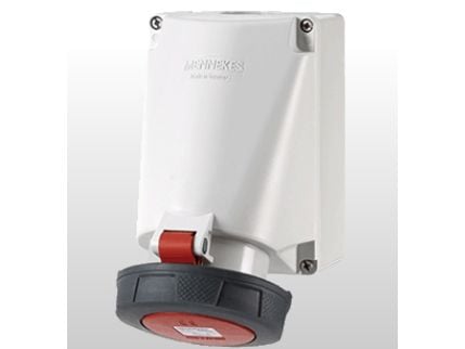 MENNEKES 136A, 5P, 6 h, Svart, Röd, Vit, IP67, 400 V, 63 A