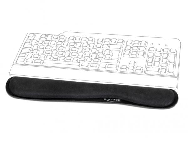 Delock for Keybord / Laptop - Retail - håndleddsstøtte - svart
