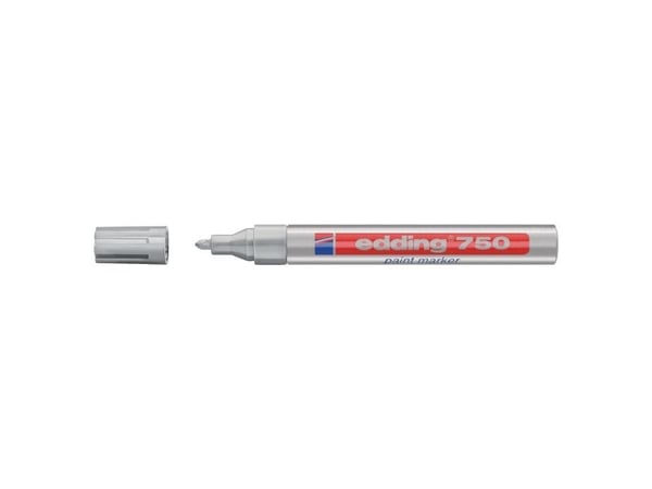 Maalitussi Edding® 750 hopea - (10 kpl/pakkaus)