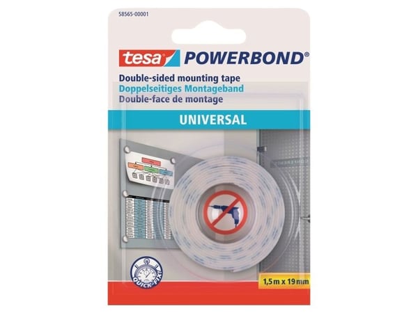 TESA 58565, 1,5 m, Läpinäkyvä, 19 mm, Kupla, 1 kpl