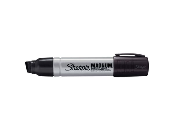 Marker Sharpie Metal Magnum permanent skrå sort (stk.)