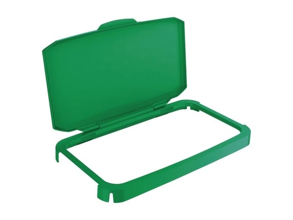 Hængslet låg til affaldsspand Durable Durabin 60L grøn